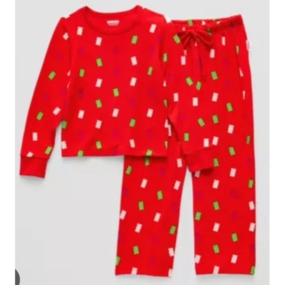 Haribo Red Gummy Bear Pajamas Set - Kids‎ Size 5T - Cute NWT $48